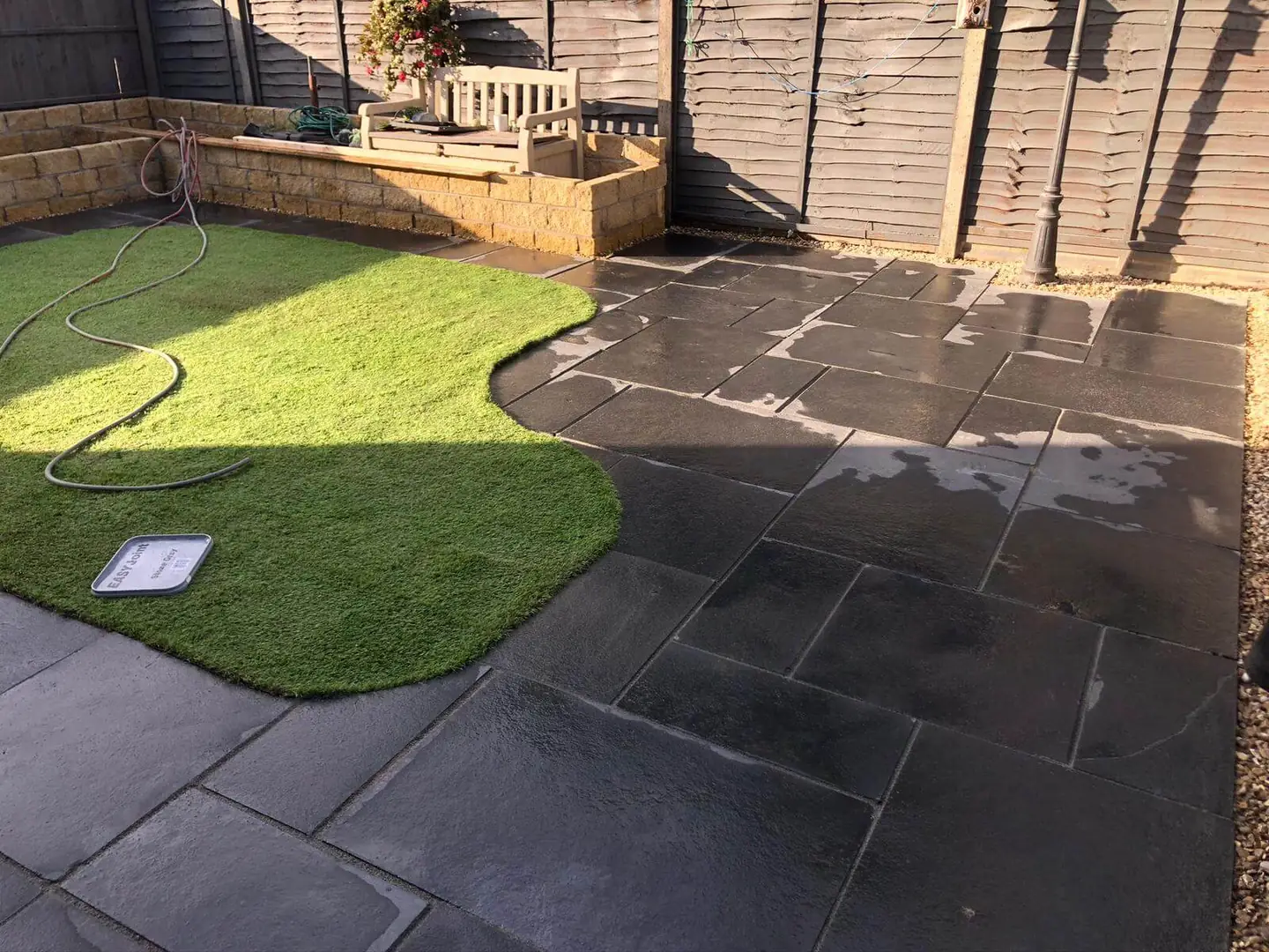Outdoor paved area