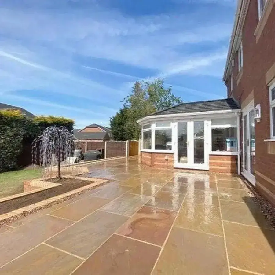 Aggregate garden path