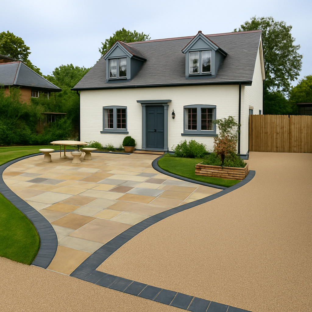Indian Stone Driveway in Kent Uk